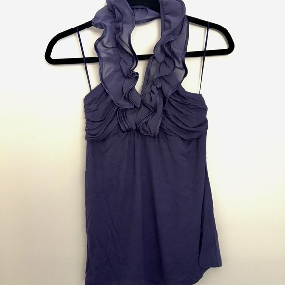 Express Ruffles Halter Top - Picture 2 of 9